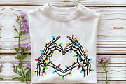 Skeleton Heart Hands Sublimation, a Seasonal Illustration by Rose Art (Thumbnail 4 of 4)