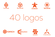 40 tech logos, a Branding & Logo Template by airunreal (Thumbnail 1 of 3)