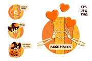 Retro Halloween Illustrations, an Object Graphic by Zim Varezhkin (Thumbnail 3 of 5)