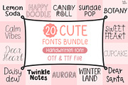 20 Cute Handwritten Fonts Bundle, a Handwritten Font by LivelyAutumn11.11 (Thumbnail 1 of 6)