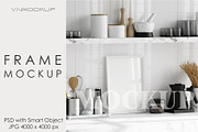 Kitchen Frame Mockup PSD JPG, a Poster Template by VNmockup (Thumbnail 1 of 5)