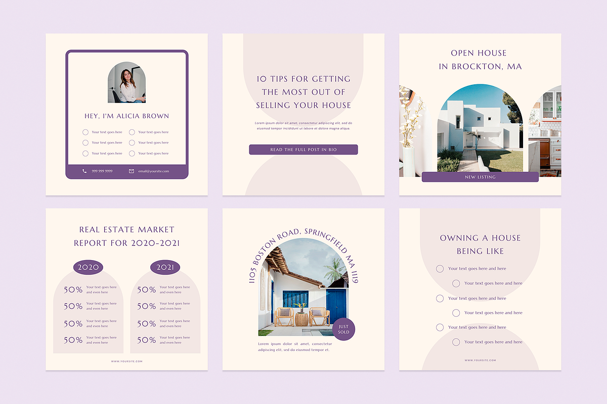 Realtor Instagram Templates | Canva, a Social Media Template by Ralony (Photo 5 of 7)