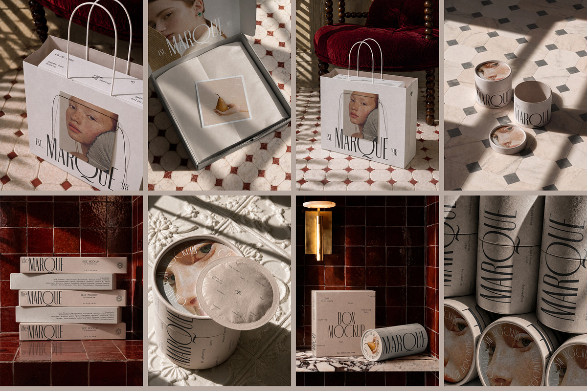 MARQUE - Packaging Mockups (14 PSD), a Packaging Mockup by Creatoom (Photo 13 of 15)