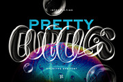 Pretty Bubbles SVG Font, a Handwritten Font by Ivan Rosenberg (Thumbnail 1 of 10)