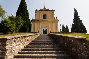The parish church of San Michele Arcangelo, Lake Garda, Italy, an Architecture Photo by Bepslabor
