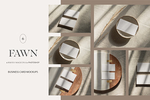 Fawn Business Card Mockup Bundle