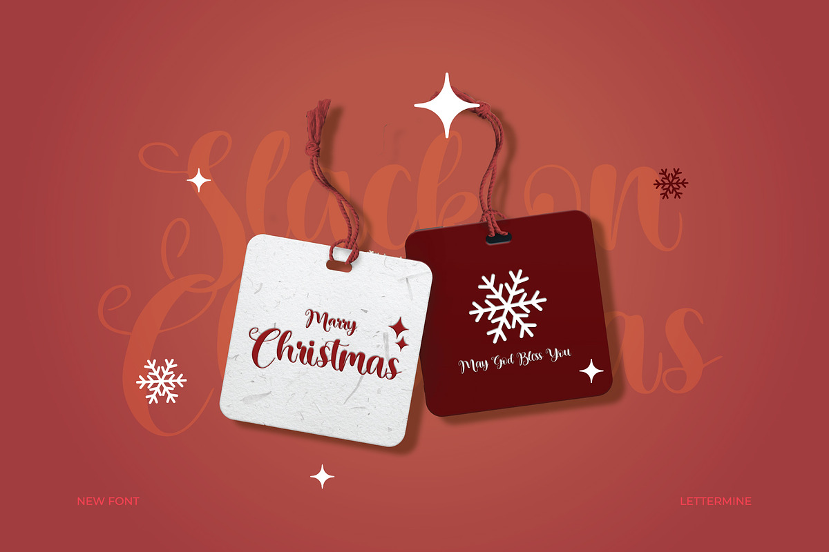 Slack On Christmas - Script, a Script Font by Lettermine (Photo 4 of 10)