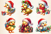 Christmas Cute Duck Sublimation, an Illustration by DreamArtGraphic (Thumbnail 2 of 6)
