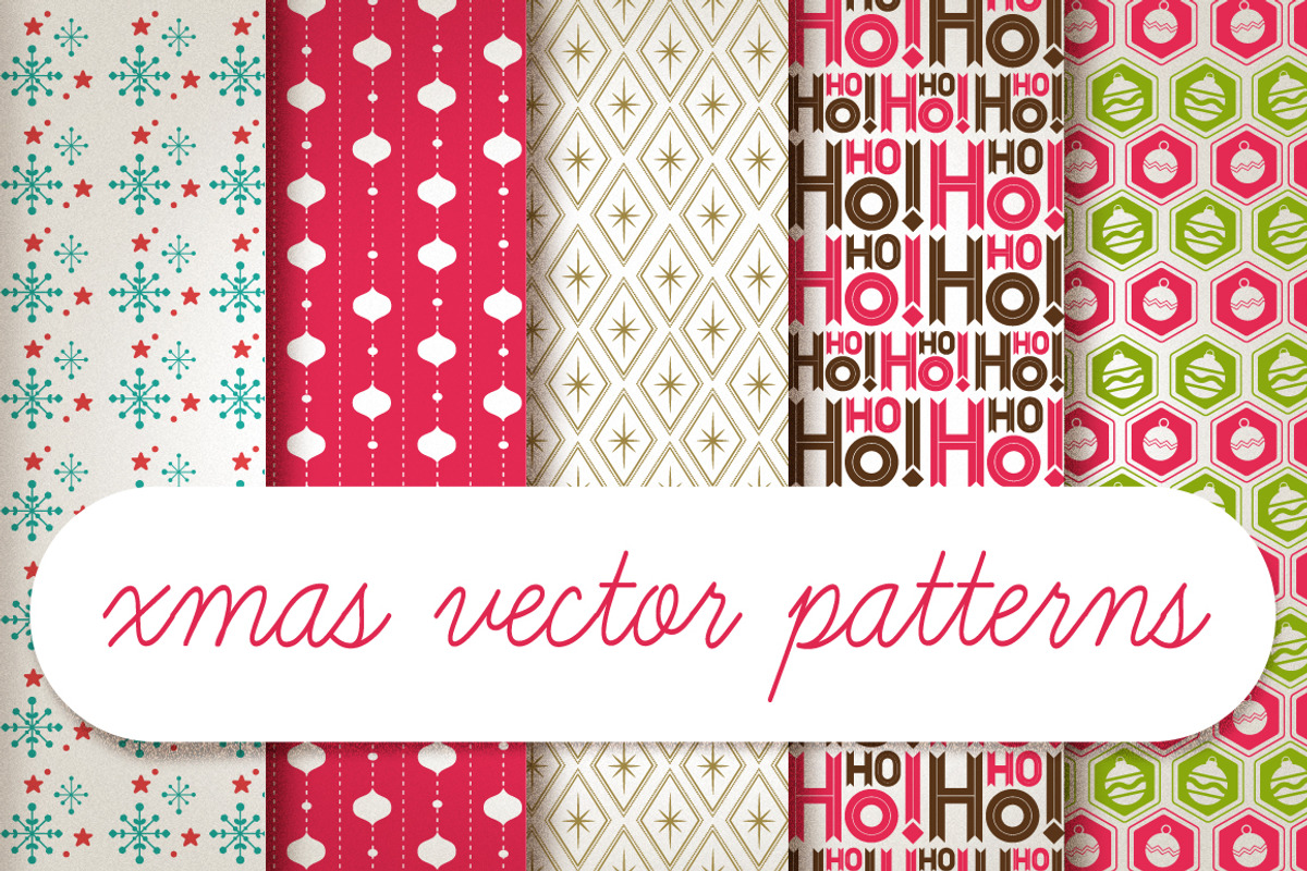 xmas vector patterns
