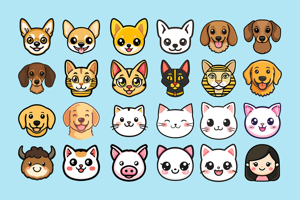 Animal Avatar Collection Vector Pack, an Object Graphic by Alternate Studio (Photo 4 of 6)