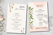 10 Elegant Wedding Menu Templates, a Templates & Theme by TemplateCastleStore (Thumbnail 7 of 9)