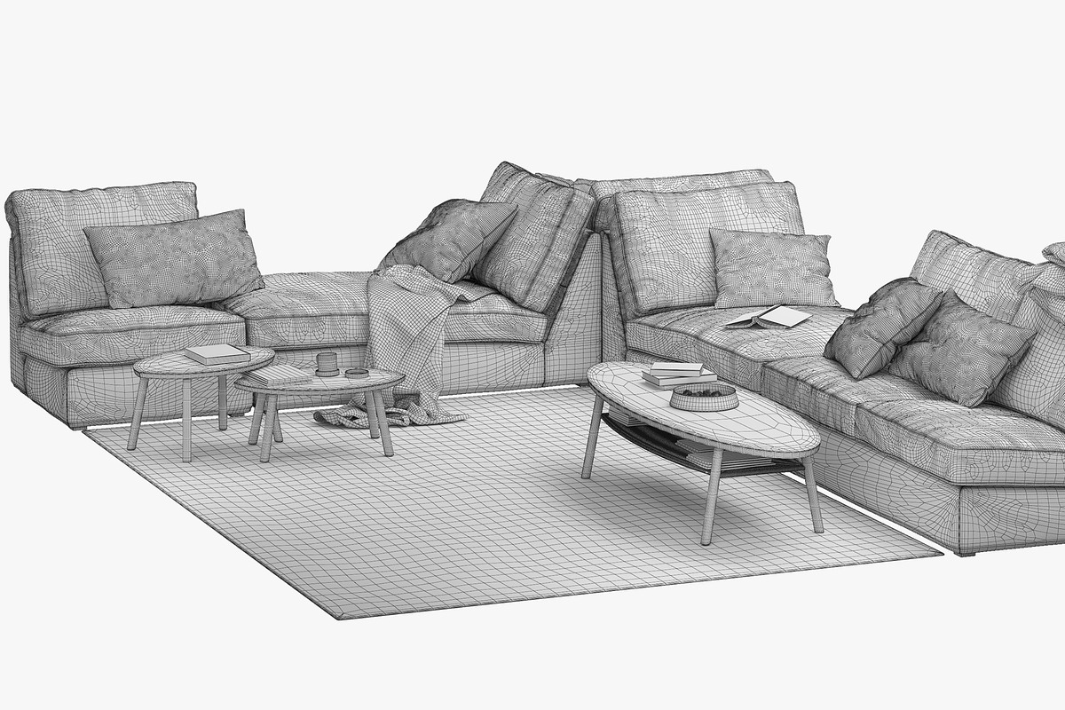 6 sofas set 3d model, a Furniture 3D Model by 3dmitruk (Photo 67 of 70)
