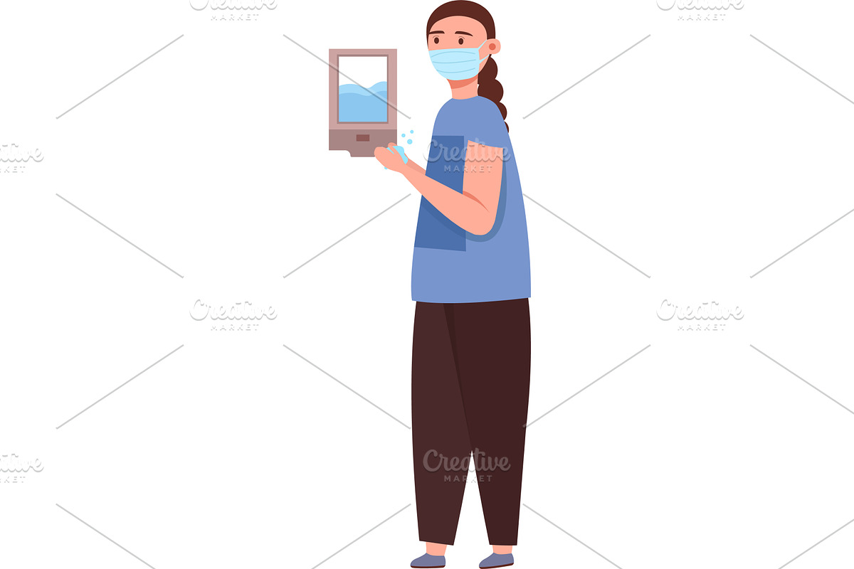 nurse, doctor surgeon treating hands, a Healthcare Illustration by vectorpointstudio
