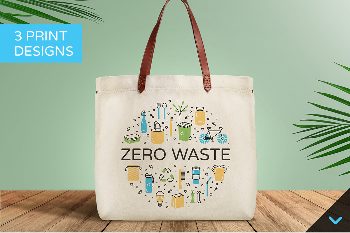 Zero Waste Ecology Pack, an Outline Icon by Falcon eye (Photo 5 of 6)