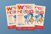 Job Hiring Flyer, a Flyer Template by MMPixelCraft (Thumbnail 3 of 5)