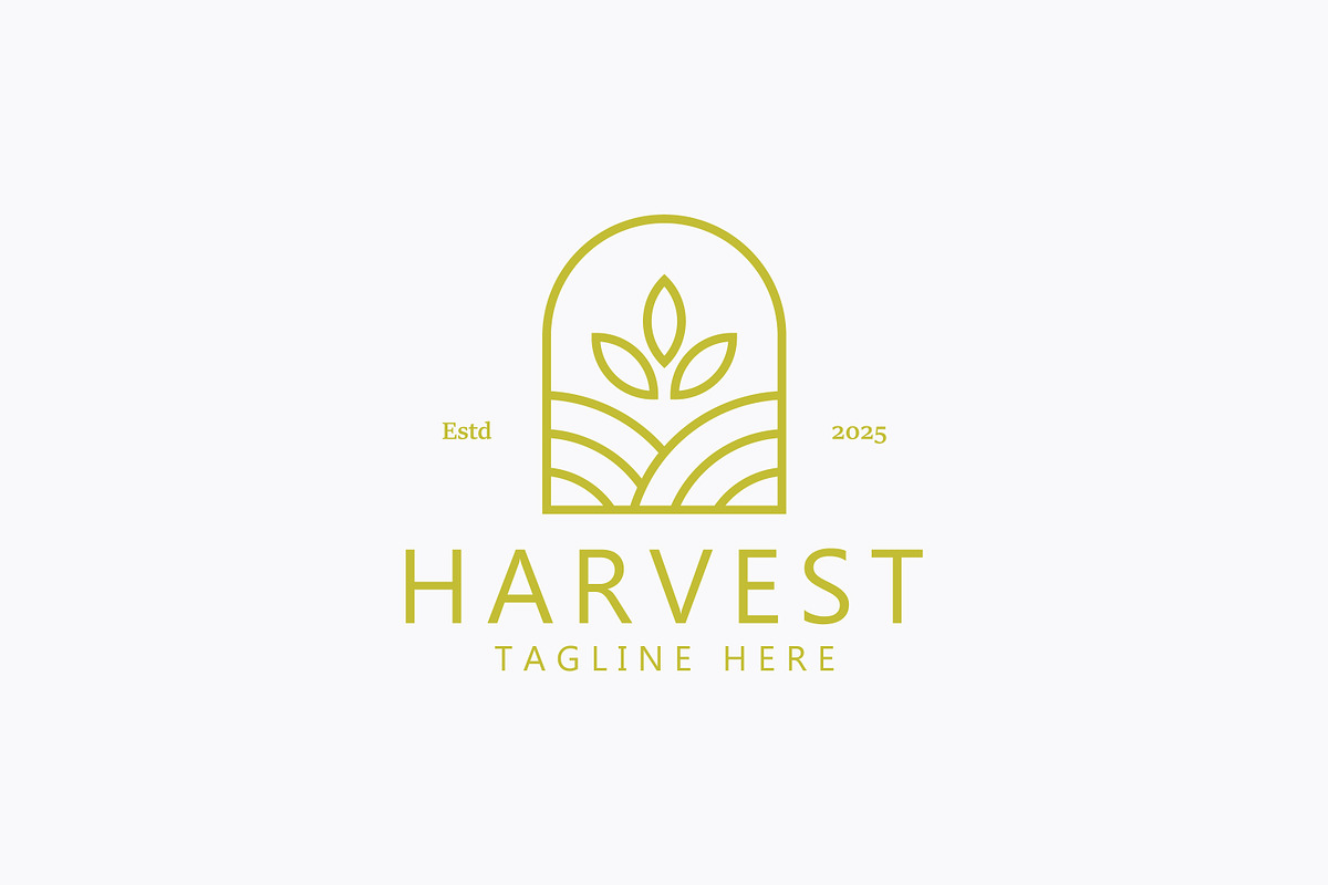 Simple Harvest and Farmland Logo, a Branding & Logo Template by Signatoro (Photo 2 of 2)
