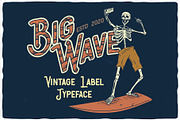 Big Wave Layered Font, a Script Font by VozzyStock (Thumbnail 4 of 10)