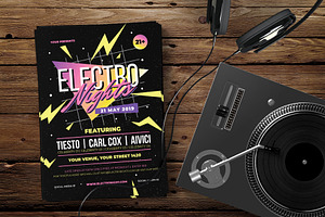 Retro Electro Nights Flyer