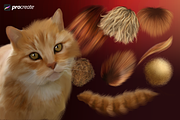 Animal Fur Procreate Brushes, a Brush Add-On by Mels Brushes (Thumbnail 2 of 3)