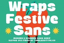 Wraps Festive Rounded Sans Serif
