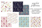 Wild flowers, poppies watercolor set, a Texture Illustration by Larisa Maslova (Thumbnail 10 of 12)