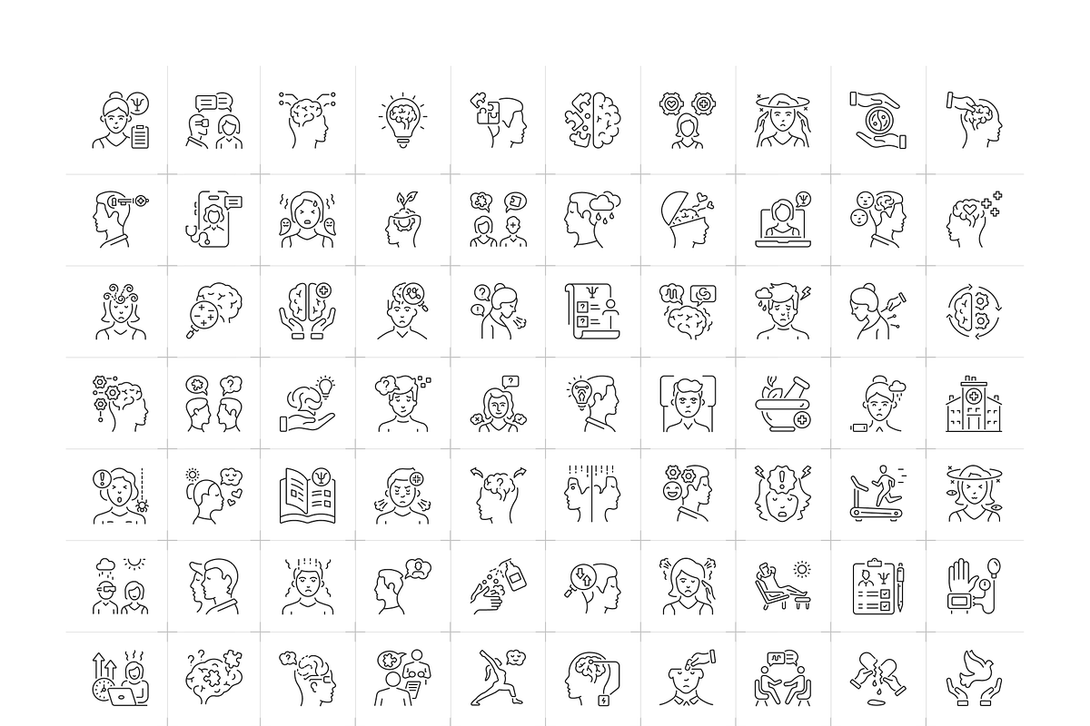 Animated Psychologist Icons, an Outline Icon by Prosymbols (Photo 5 of 6)