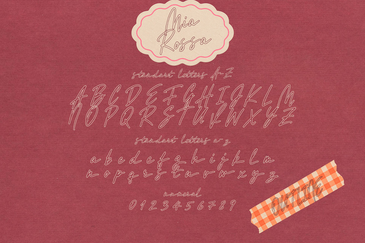 Mia Rossa - Handwritten Font Family, a Script Font by nadispasibenko (Photo 6 of 16)
