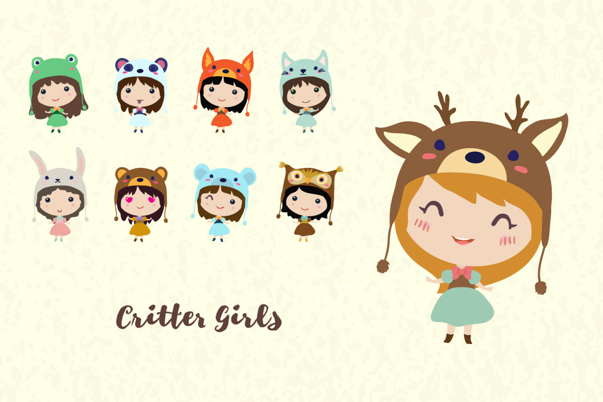 The cute critter girls, a Background Graphic by Lunoceros (Photo 2 of 7)