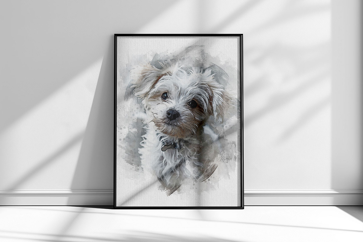 Dog Watercolor Photo Effect, an Action Add-On by Photoshop Action (Photo 3 of 19)