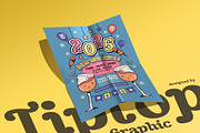 Retro New Year Party 2025 Flyer, a Flyer Template by Tiptop Graphic (Thumbnail 5 of 5)