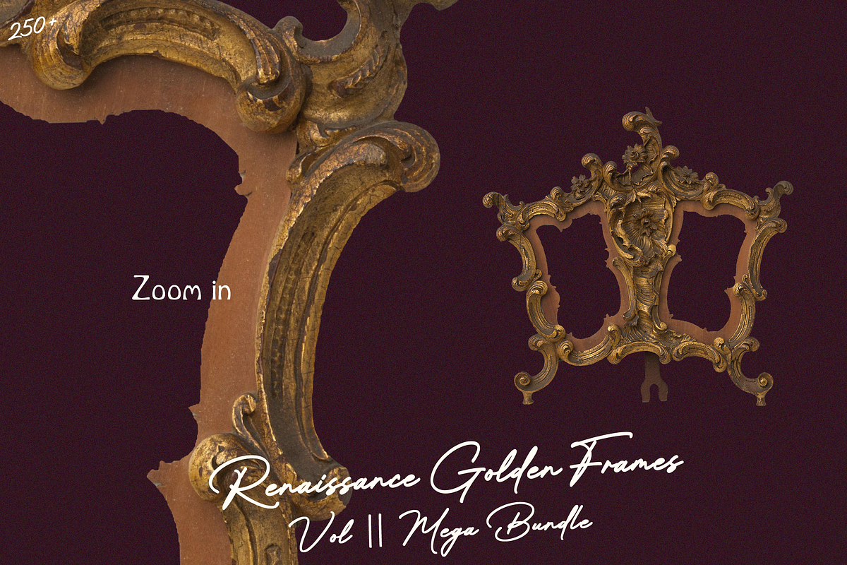 250 Renaissance Golden Frames Vol II, an Object Graphic by Lilithcollageart (Photo 10 of 11)