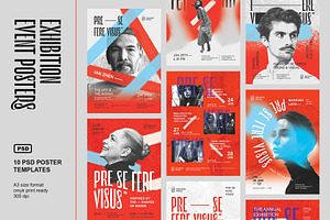 EXHIBITION Event Poster Templates