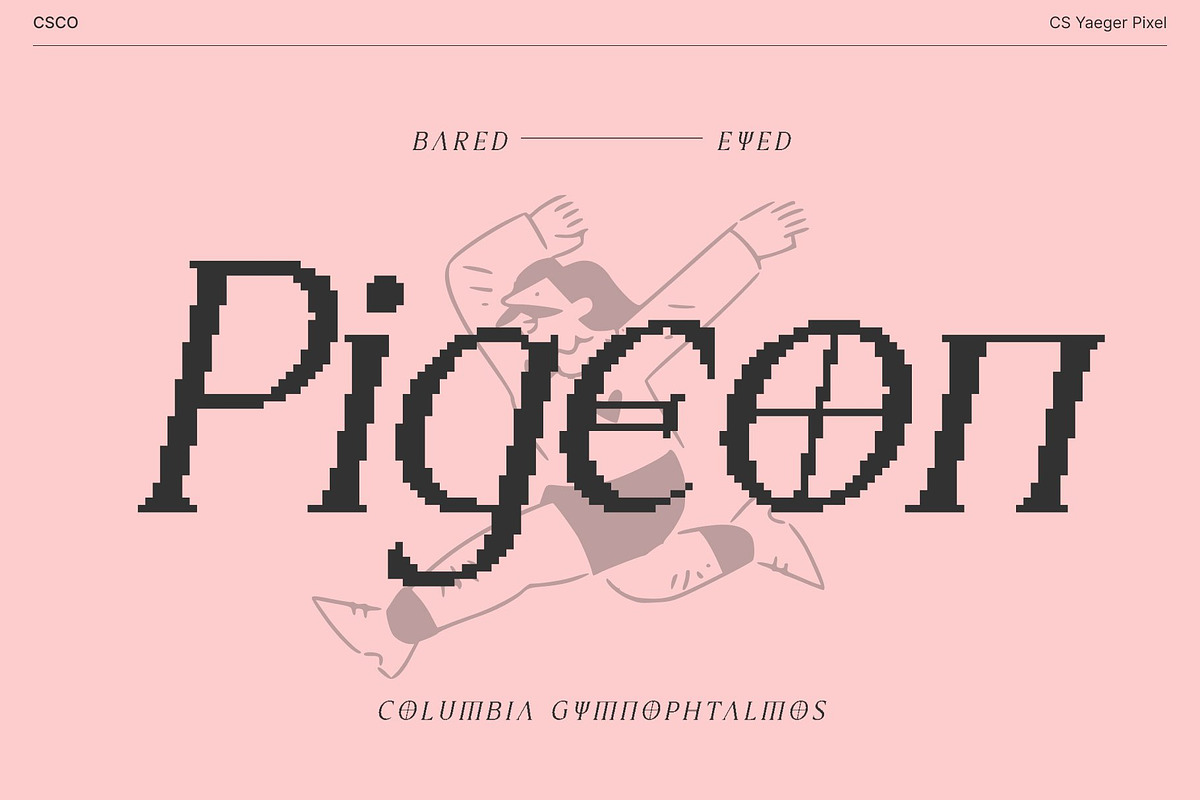 CS Yaeger Pixel, a Serif Font by Craft Supply Co. (Photo 4 of 8)