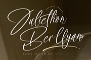 Juliethon Berllyan Modern Signature, a Script Font by Letterena Studios Script (Thumbnail 1 of 15)