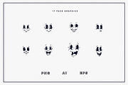 Retro Mascot Parts | Faces & Limbs, an Illustration by GRPXSTORE (Thumbnail 3 of 4)