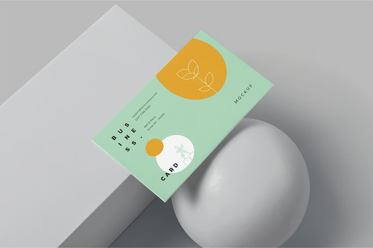 3.5x2 Business Card Mockups, an Advertising Mockup by megostudi0 (Photo 2 of 6)