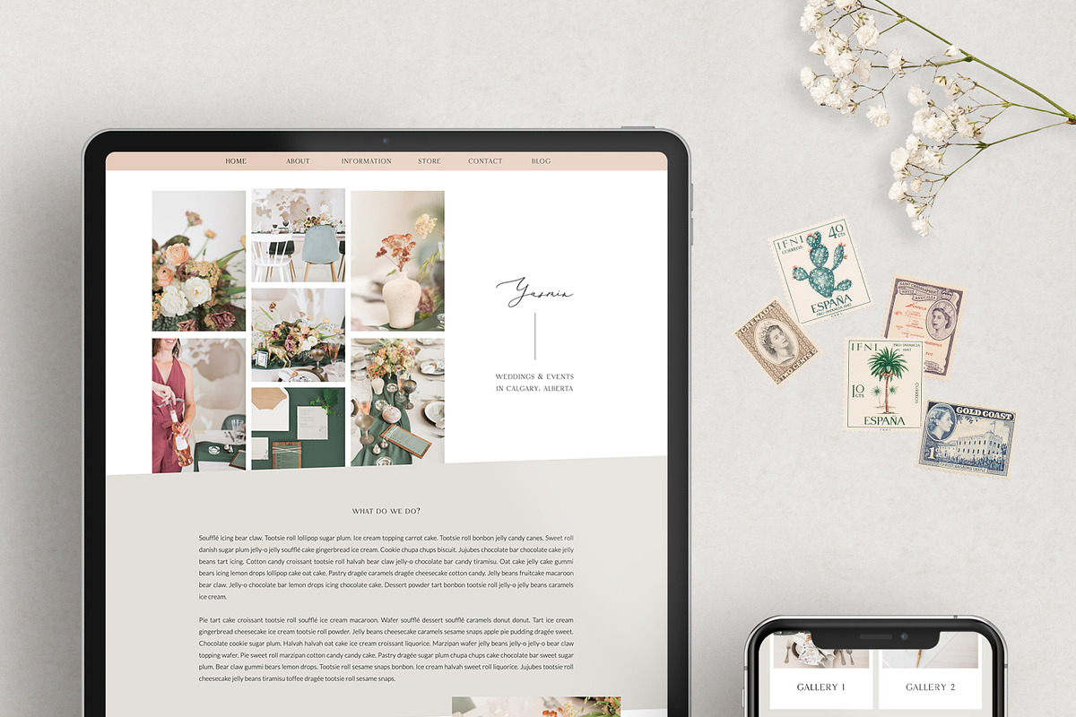 The Yasmin - Showit Website Template, a Websites & App Template by Gillian Sarah (Photo 3 of 3)