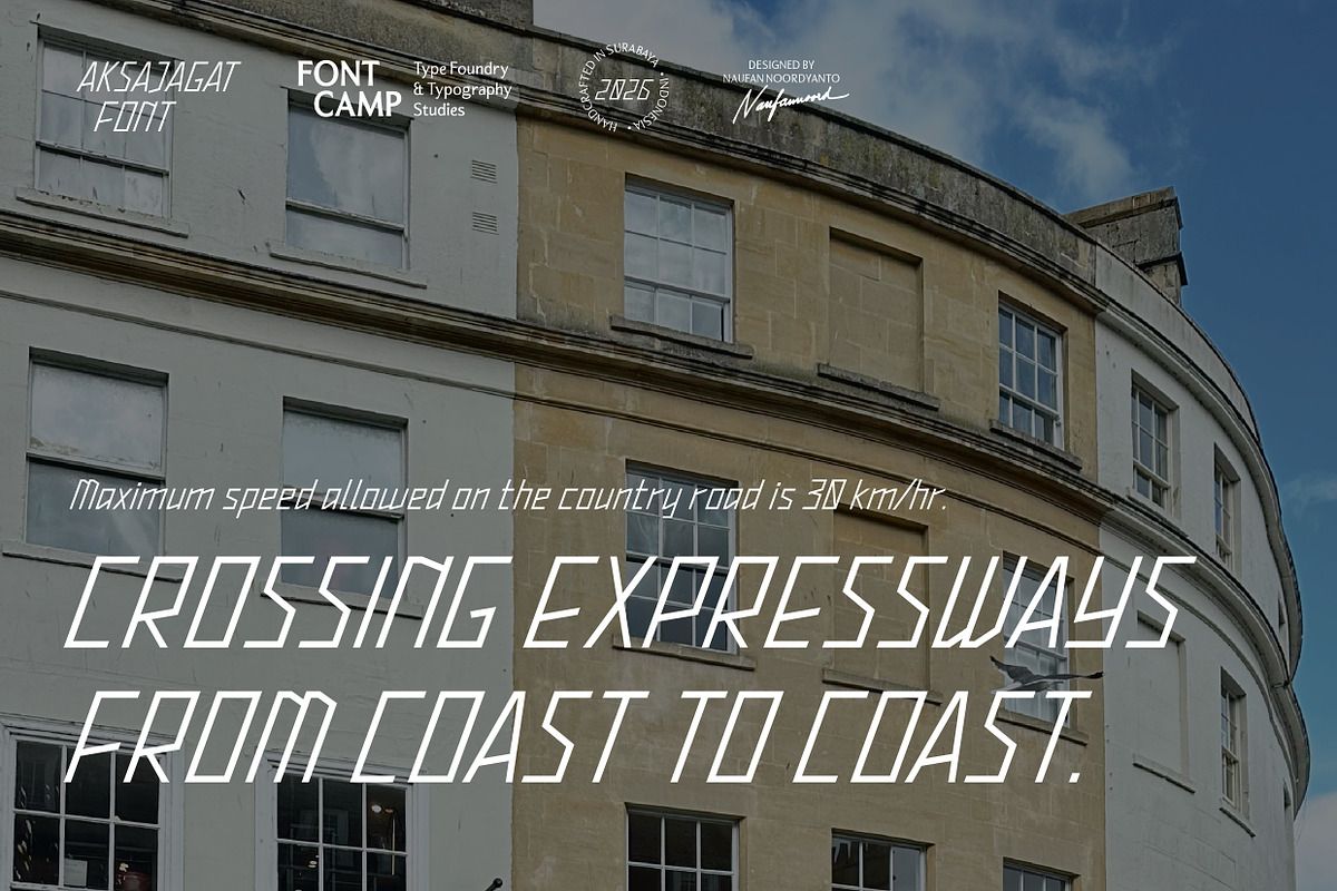 Aksajagat Font, a Sans Serif Font by Fontcamp Type Foundry (Photo 7 of 14)