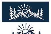 Mountain Sunrise Illustrations, a Work Illustration by CarWrap design (Thumbnail 4 of 4)