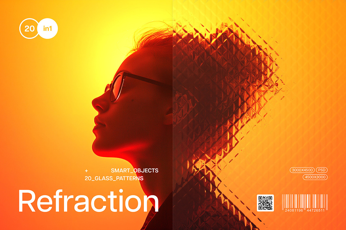 Refraction & Distortion Glass Effect, a Texture Graphic by pixelbuddha.net (Photo 1 of 10)