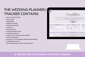 Wedding Planner Google Sheets