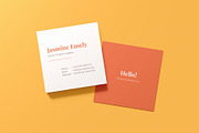 Square Business Card Mockup, a Books & Magazine Mockup by Mockup Supper (Thumbnail 9 of 10)