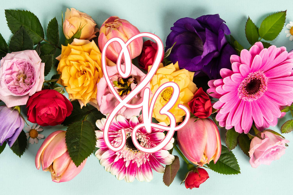 Mono Hearts - A Monogram Heart Font preview 4