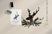 Watercolor clipart - Black Christmas, an Object Illustration by Beigetime (Thumbnail 2 of 9)
