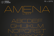 Amena 4 fonts in eps format, a Sans Serif Font by Qbotype Fonts (Thumbnail 4 of 5)
