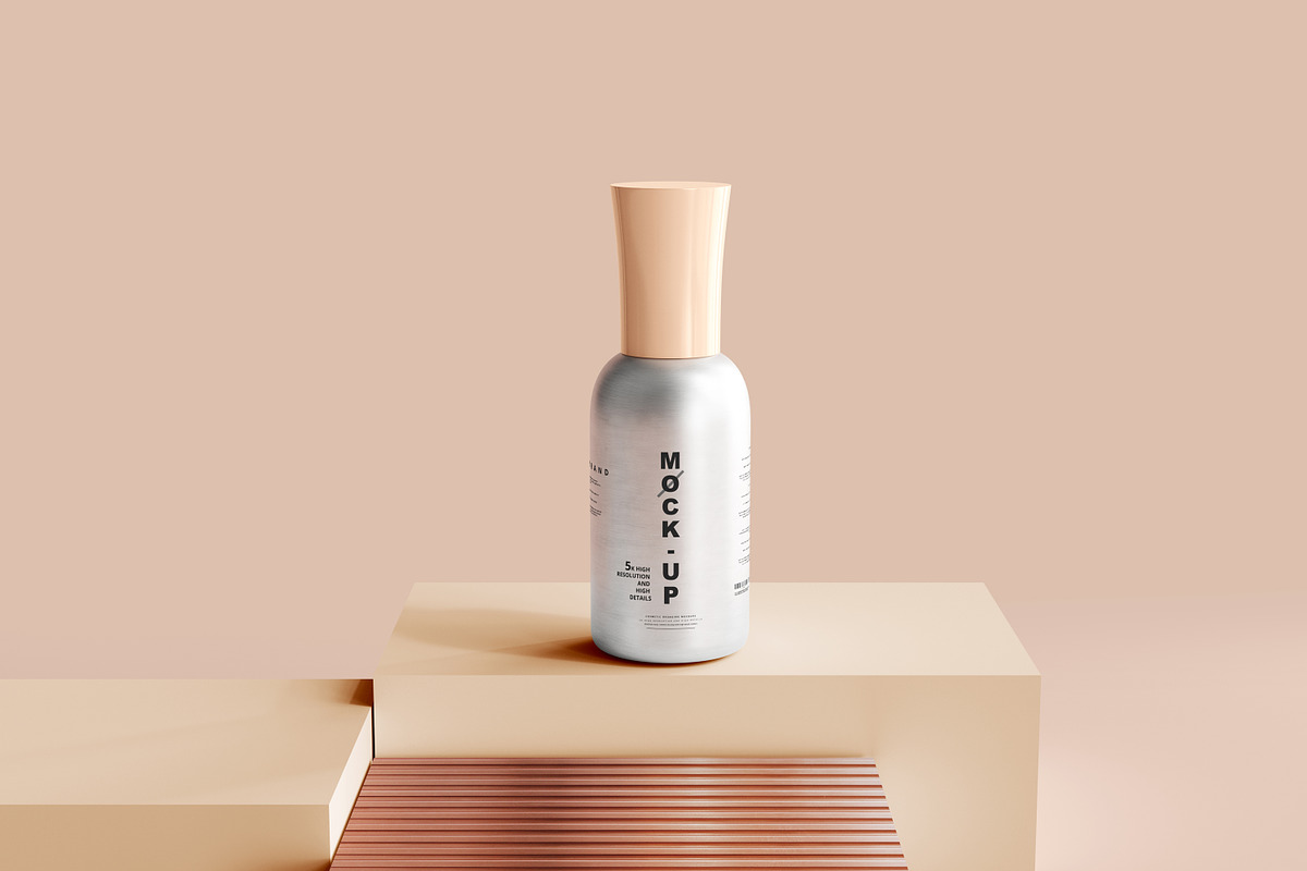Aluminum Cosmetic Mockup Bundle, a Cups & Container Mockup by pmvch (Photo 144 of 206)