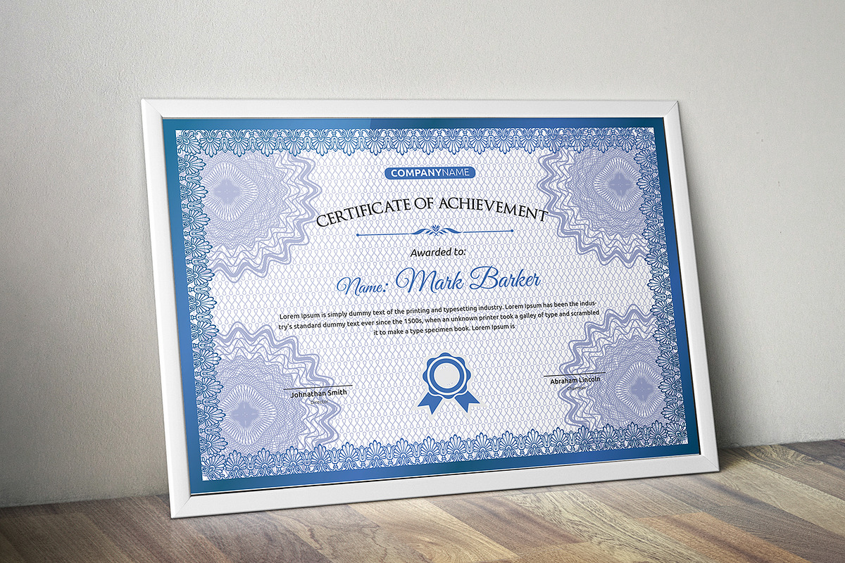 Certificate Word | PSD | AI, a Stationery Template by Curve Design (Photo 2 of 3)