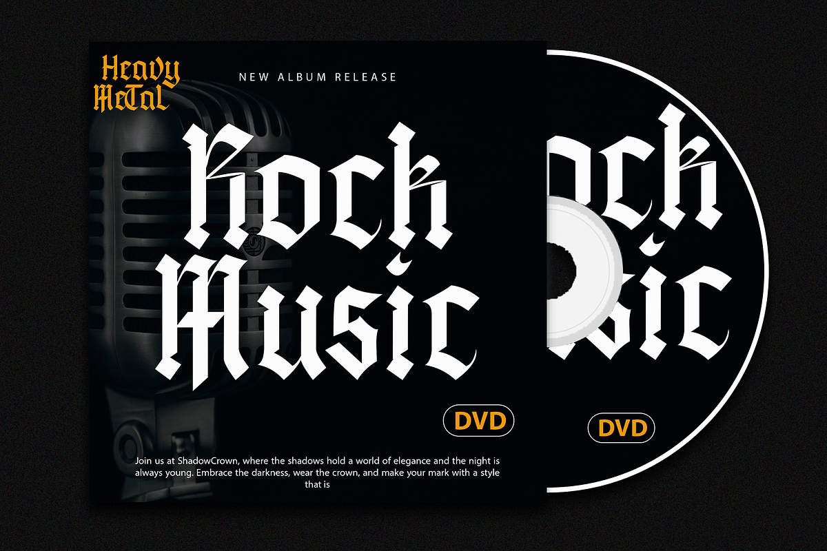 Black Alberia - Modern Blackletter, a Blackletter Font by overlaytemplates (Photo 2 of 5)