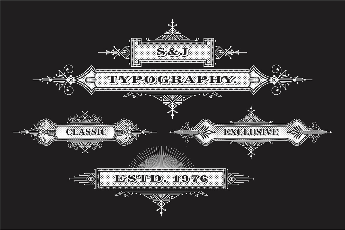Vintage Vector Elements, an Illustration by G7 (Photo 5 of 5)