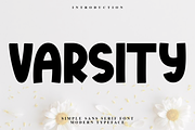 Varsity, a Script Font by FreshTypeINK (Thumbnail 1 of 6)